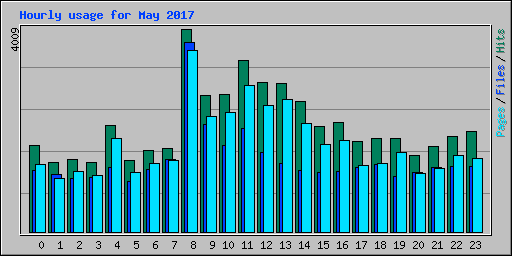 Hourly usage for May 2017