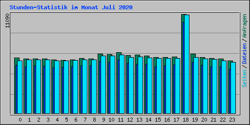 Stunden-Statistik im Monat Juli 2020