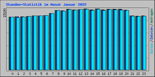 Stunden-Statistik im Monat Januar 2022