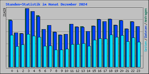 Stunden-Statistik im Monat Dezember 2024