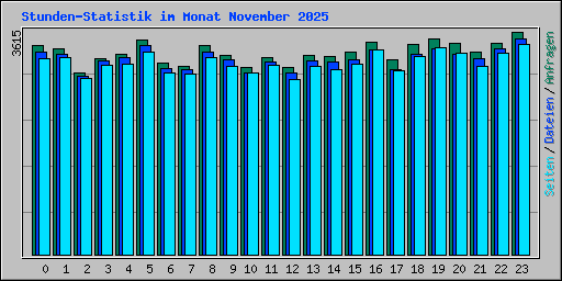 Stunden-Statistik im Monat November 2025